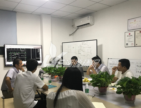 赣州某化工废水处理企业到好运来项目现场考察调研